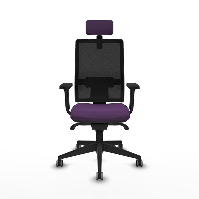 PIQUERAS Y CRESPO Silla de oficina Horna con mecanismo Sincro, Morado y Negro PIQUERAS Y CRESPO Silla de oficina Horna con mecanismo Sincro, Morado y Negro