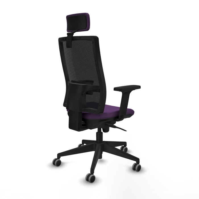 PIQUERAS Y CRESPO Silla de oficina Horna con mecanismo Sincro, Morado y Negro PIQUERAS Y CRESPO Silla de oficina Horna con mecanismo Sincro, Morado y Negro