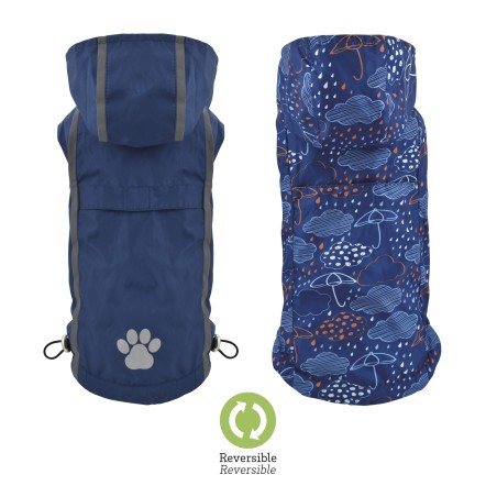 Nayeco Impermeable Reversible para Perro Azul-Umbrella 40 cm Nayeco Impermeable Reversible para Perro Azul-Umbrella 40 cm