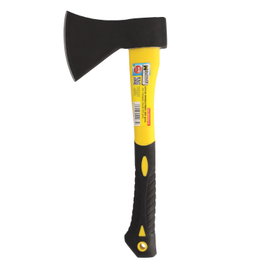 WOLFPACK LINEA PROFESIONAL Hacha con Cabeza Forjada de 800 Gramos y Mango de Fibra de Vidrio