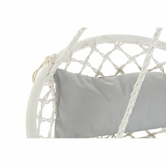 DKD Home Decor Silla Colgante de Algodón con Cojín, 82x62x123 cm DKD Home Decor Silla Colgante de Algodón con Cojín, 82x62x123 cm