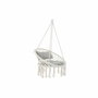 DKD Home Decor Silla Colgante de Algodón con Cojín, 82x62x123 cm