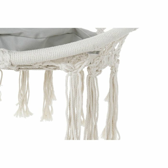DKD Home Decor Silla Colgante de Algodón con Cojín, 82x62x123 cm DKD Home Decor Silla Colgante de Algodón con Cojín, 82x62x123 cm