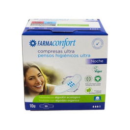 Farmaconfort Compresa Hig Noc Pleg Alas Alg 10 U