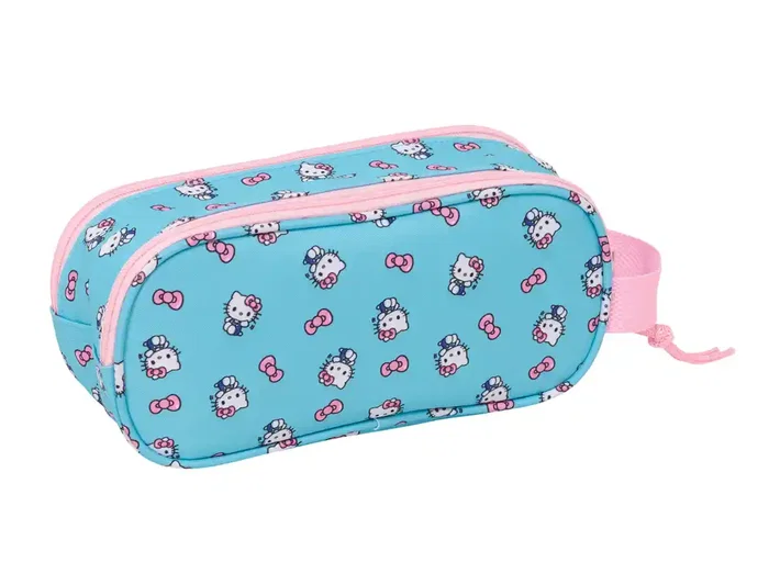 Safta Bolso Escolar Portatodo, Estuche Doble con Diseño 3D Hello Kitty, Colección Hello Kitty, 80 x 210 x 60 mm Safta Bolso Escolar Portatodo, Estuche Doble con Diseño 3D Hello Kitty, Colección Hello Kitty, 80 x 210 x 60 mm