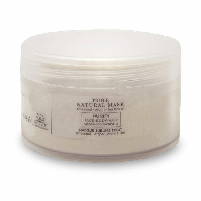Diar Argan Mascarilla Natural Aceite de Argán Puro y Ghassoul 200 ml