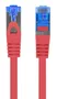 Lanberg PCF6A-10CC Cable de Red Ethernet LAN 0,25 m Cat6a S/FTP (S-STP) 10 Gbit/s Rojo