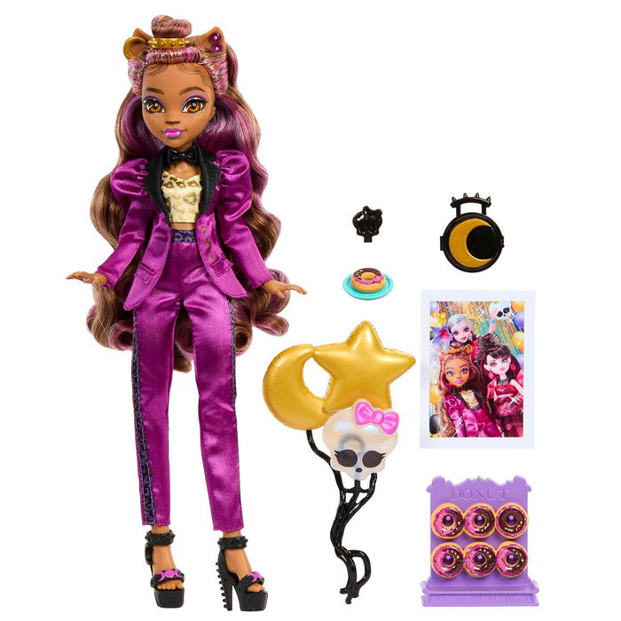 Mattel Monster High Clawdeen Wolf Monster Ball Party Dress Hnf69