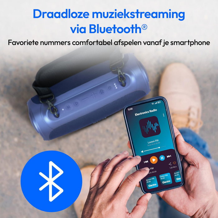 Altavoz Bluetooth Portátil Medion 50077072 Azul 4 W