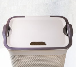 Mijölnir Juego de 3 Cestas SFRBNYST-3 Beige Organizador Lavandería Cesta Multiusos Caja Detergente 55L 35L 10L