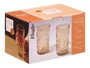 Vivalto Vaso Troquelado 380 ml Ambar Vidrio 7,6 x 13,5 cm (Set de 24)