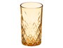 Vivalto Vaso Troquelado 380 ml Ambar Vidrio 7,6 x 13,5 cm (Set de 24)