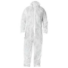 WOLFPACK LINEA PROFESIONAL Buzo Monouso Polipropileno Blanco XL