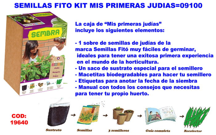 FINSTOCK Kit Mis Primeras Judías FINSTOCK Kit Mis Primeras Judías