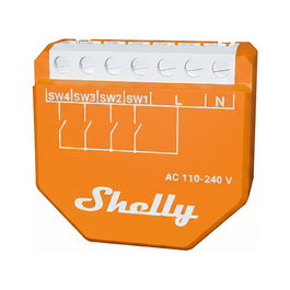 Shelly Wave i4 LR Unterputz - Interruptor/Relé Inteligente Z-Wave para Montaje Empotrado