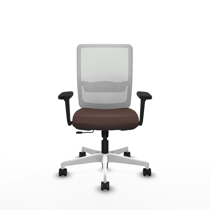 PIQUERAS Y CRESPO Silla de oficina Haches con mecanismo Sincro/Traslack, Marrón oscuro y Blanco PIQUERAS Y CRESPO Silla de oficina Haches con mecanismo Sincro/Traslack, Marrón oscuro y Blanco