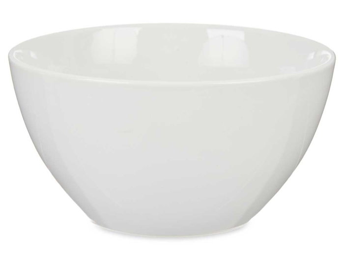 Vessia Bol de Porcelana Blanca 1400ml (18.5x9.5x18.5 cm) (Set de 16)
