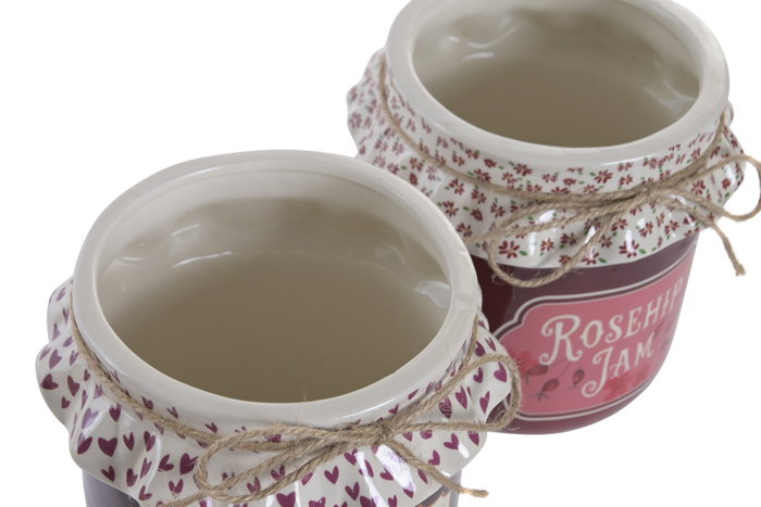 DKD Home Decor Macetero de Gres y Cuerda Mermelada DKD Home Decor Macetero de Gres y Cuerda Mermelada