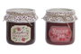 DKD Home Decor Macetero de Gres y Cuerda Mermelada