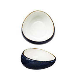 SUMMA Bol MOON BLUE, vajilla de vitro porcelana, bol/ensaladera, 18 cm de diámetro x 9 cm de alto, capacidad 60 cl, apto lavavajillas y microondas (Set de 6)