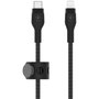 Belkin CAA011BT1MBK Cable BOOST CHARGE PRO Flex USB-C a Lightning 1 m Negro