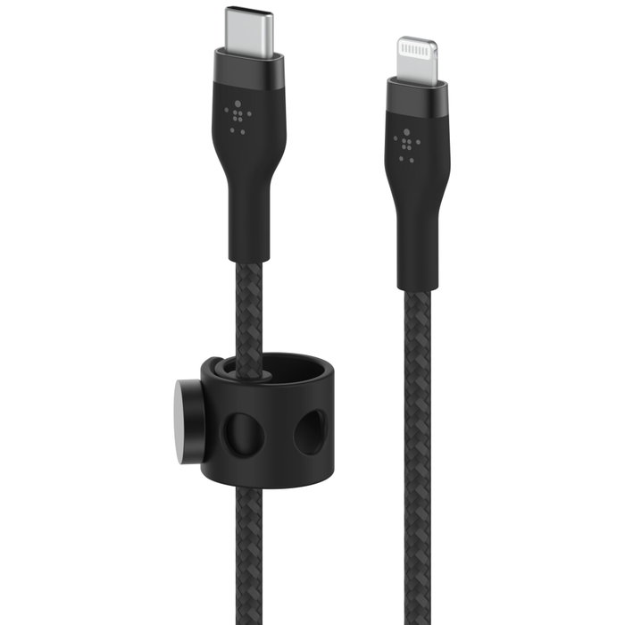 Belkin CAA011BT1MBK Cable BOOST CHARGE PRO Flex USB-C a Lightning 1 m Negro