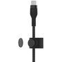 Belkin CAA011BT1MBK Cable BOOST CHARGE PRO Flex USB-C a Lightning 1 m Negro