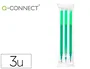 Q-connect Recambio Bolígrafo Retráctil Borrable KF11060 Verde Recargable Caja 3 Unidades