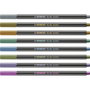 Stabilo Pen 68 Metallic Estuche de 8 Rotuladores Colores Metálicos Surtidos