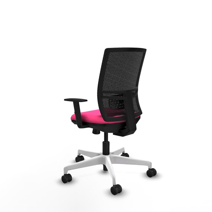 PIQUERAS Y CRESPO Silla de oficina Yunquera Rosa y Negro con mecanismo Sincro/Traslack PIQUERAS Y CRESPO Silla de oficina Yunquera Rosa y Negro con mecanismo Sincro/Traslack