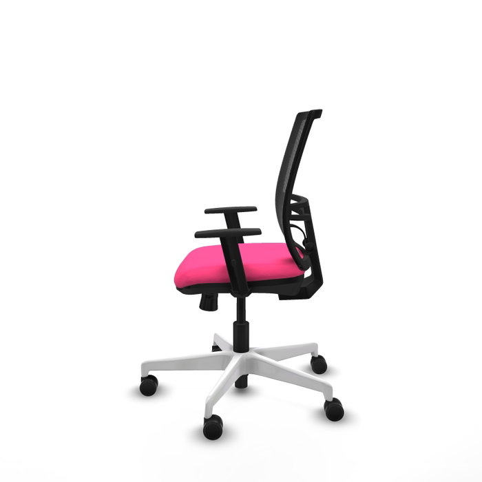 PIQUERAS Y CRESPO Silla de oficina Yunquera Rosa y Negro con mecanismo Sincro/Traslack PIQUERAS Y CRESPO Silla de oficina Yunquera Rosa y Negro con mecanismo Sincro/Traslack