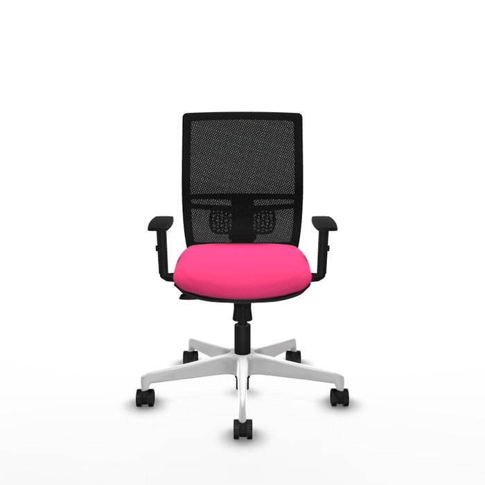 PIQUERAS Y CRESPO Silla de oficina Yunquera Rosa y Negro con mecanismo Sincro/Traslack PIQUERAS Y CRESPO Silla de oficina Yunquera Rosa y Negro con mecanismo Sincro/Traslack
