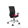 PIQUERAS Y CRESPO Silla de oficina Yunquera Rosa y Negro con mecanismo Sincro/Traslack