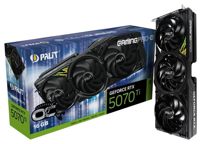Palit GeForce RTX 5070 Ti GamingPro-S OC 16GB GDDR7 Palit GeForce RTX 5070 Ti GamingPro-S OC 16GB GDDR7