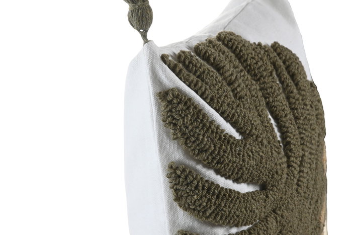DKD Home Decor Cojín de Algodón con Aplicaciones, Pack de 2