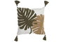 DKD Home Decor Cojín de Algodón con Aplicaciones, Pack de 2