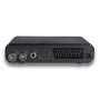 TvTech GigaTV HD250 T Sintonizador TDT Digital Full HD con DVB-T2 y Grabadora USB PVR para Cable, H.264, 1080p, HDMI, SCART - Negro