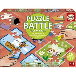 Educa Puzzle Battle Jr Fantasy 16 Puzzles Temática Fantasía Niños a partir de 4 años