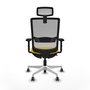 PIQUERAS Y CRESPO Silla de oficina Haches Amarillo y Gris