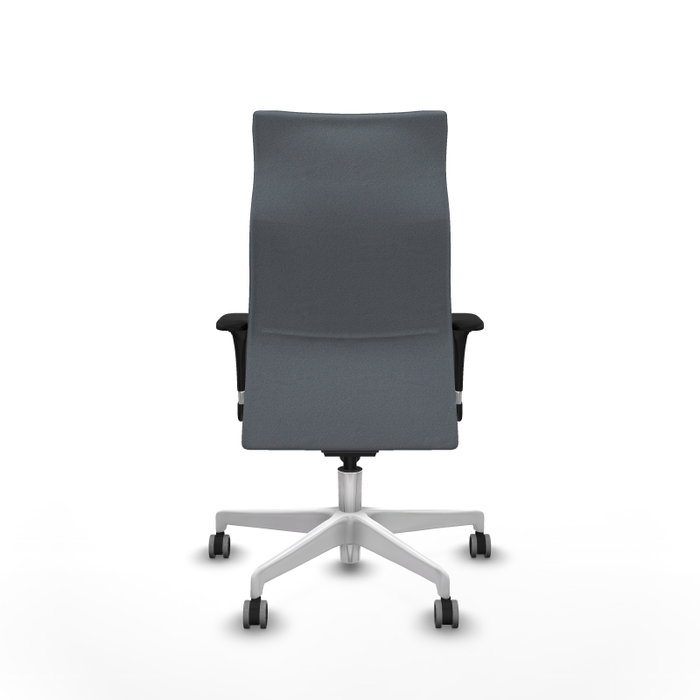 PIQUERAS Y CRESPO Sillón Albacete Gris con Mecanismo Sincro y Base Blanca PIQUERAS Y CRESPO Sillón Albacete Gris con Mecanismo Sincro y Base Blanca