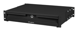 LANBERG AK-2001-B Cajón para rack 2U 483x360 mm, capacidad 90 kg, negro
