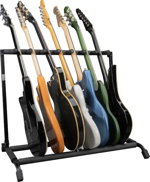 FRAMEWORKS Rack Plegable Y Retráctil Para 7 Guitarras