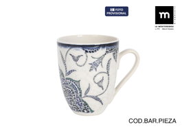 La Mediterranea Taza de Café Rosetta 350cl, Pack de 12 unidades