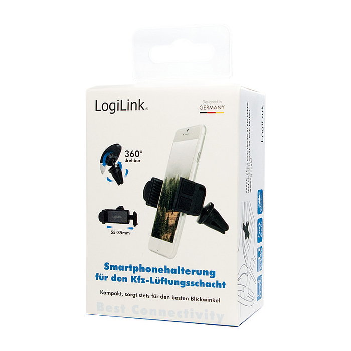 LogiLink Soporte para smartphone para rejilla de ventilación de coche, pequeño