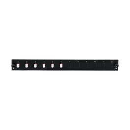 EFB Elektronik Placa frontal de 12 puertos con 6 x LC Duplex OM3, Negro