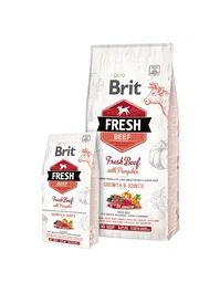 Brit Fresh Puppy Large Growth Joints Pienso para Cachorros de Raza Grande con Ternera y Calabaza 2,5 kg