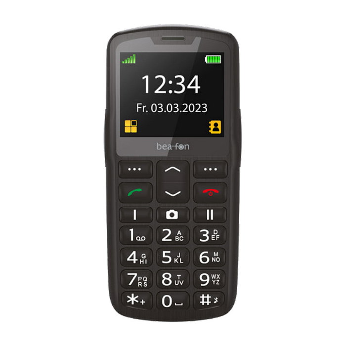 Bea-fon SL260 LTE (2026) - Teléfono móvil de barra 4G, pantalla 2.2", 64GB, USB-C, Bluetooth, Negro/Plata