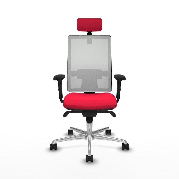PIQUERAS Y CRESPO Silla de oficina Horna con mecanismo Sincro, Rojo y Blanco PIQUERAS Y CRESPO Silla de oficina Horna con mecanismo Sincro, Rojo y Blanco