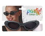 Gafas Negras Con Lunares Blancos Estilo Pin-Up Años 50 Para Disfraces Y Fiestas Vintage