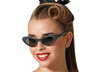 Gafas Negras Con Lunares Blancos Estilo Pin-Up Años 50 Para Disfraces Y Fiestas Vintage